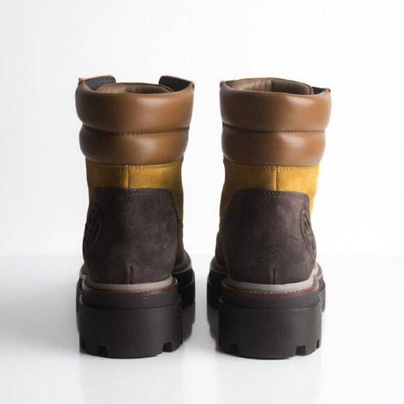 Tory Burch Womens Brown Suede Miller Lug Hiker Boots US 9 EU 39 New w Box - Picture 6 of 8